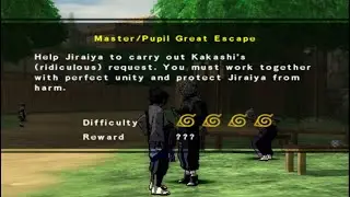 Master/Pupil Great Escape (Jutsu Quest) - sasuke shippuden ultimate ninja 5 walkthrough