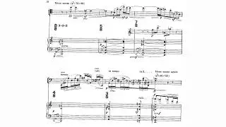 Toru Takemitsu - Orion for 'Cello and Piano (1984) [Score-Video]