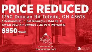 Price Reduced 1750 Duncan Toledo Ohio