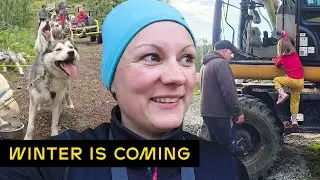 Training 40 Huskies and Building for Winter in the Arctic