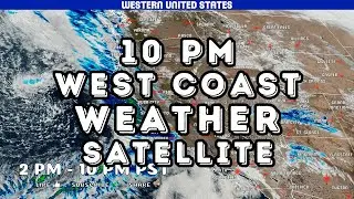 10pm WEST US Sat Mar 01 Weather Outlook &ndash; Daily Satellite Animation