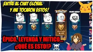 ¡Probamos las SALAS del CHAT GLOBAL en MLBB y PASO ESTO...!  😱 🥲|Mobile Legends Gameplay 🎮