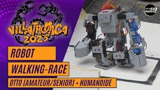Robot Walking-Race (Otto & Humanoide) - XI Villatr&oacute;nica UNFV 2025 (Lima, Per&uacute;)