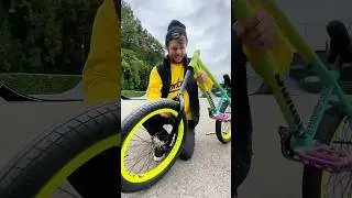 Installing THE BEST New BMX Headset @ The Skatepark 😍👆 #bmx #asmr  #shorts