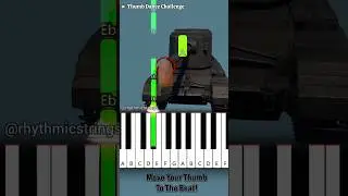 Thumb Dance Challenge (@Warthunder) | Easy Piano Tutorial #shorts #trending