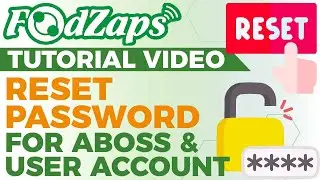 Reset Password for Aboss & User Account【FoodZaps Tutorial Video】Tai Yong Seng Sabah Dealer