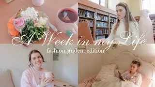 a week in my life as a fashion student | healthy meals, soft productivity & cozy winter nights