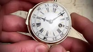 1710 Verge Fusee Oignon Antique Pocket Watch MONTRE COQ SpindelTaschenuhr
