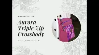 Aurora Triple Zip Crossbody Bag - Tester Pictures