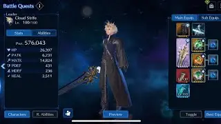 Final Fantasy VII : EC - Titan stg6 Lv3 Mag. : (Barret / Cloud / RedXIII)