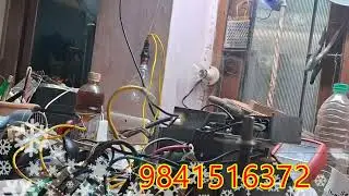 hitachi split ac pcb sensor section fault testing video