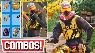 *NEW* BEST GILDED VERGE SKIN COMBOS [GOLDEN TACTICAL PACK]! | Fortnite