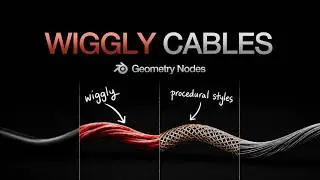 I Made a Wiggly Cable Generator in Blender Geometry Nodes