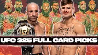 UFC 325 Volkanovski vs Lopes 2 Full Card Picks/Predictions