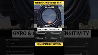 PUBG/BGMI  4.2 UPDATE SENSITIVITY CODE | PUBG BEST SENSITIVITY SETTINGS | #shorts #bgmi #pubg #viral