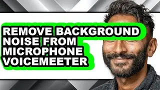 How to Remove Background Noise from Microphone Voicemeeter (easy Method)