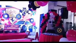 Ferrari Theme Party set up