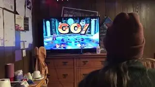 my gf 3 stocks alphakirby in her second game of smash ever