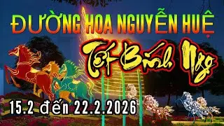 Đàn NGỰA BAY Đường Hoa Nguyễn Huệ 2026 Tết Bính Ngọ