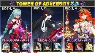 [NEW ToA] Chisa-Rover, Augusta-Mortefi, Phrolova-Danjin | Tower of Adversity 3.0 36 Crest | WuWa