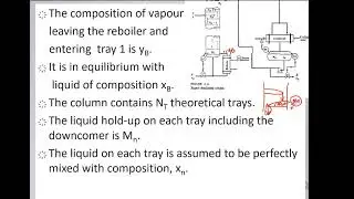 CPE606 Week 13 Ideal binary distillation column