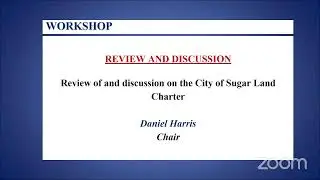 City of Sugar Land: Charter Review Commission Meeting - March 6, 2024