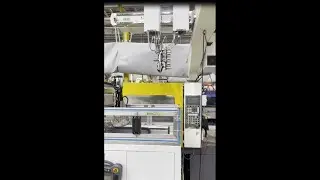 Alfarobot ，8 nuts insert case for Japanese customer #injection molding machine.