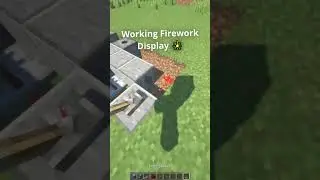 Minecraft: Working Firework Display 🎇 Build Hack | #shorts