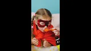 Medicine disguised as superhero power 😎 #parenting #lifehacks #foodfast