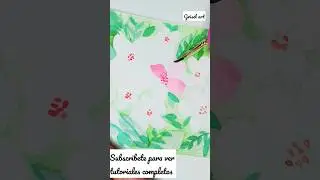 Proceso pintando flores con acuarelas #tutorial #short #acuarelas #art #drawing  #howtodraw #viral