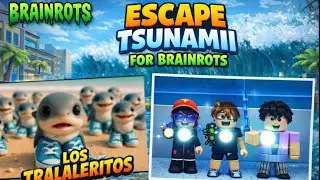 We Asr Made Our First Video And Played Escape Tsunami For Brainrots!