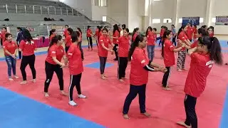 Self-Defence Programme For Girls Organised By Kick Boxing Association