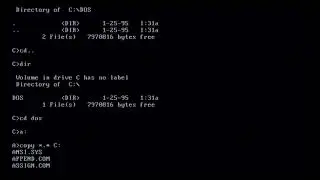 Installing of Ms Dos 3  Part of the Install Series On real hardware not vmware