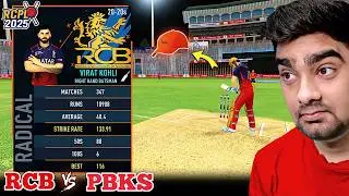 *Orange Cap* V.Kohli RCB Vs PBKS RCPL 2025 RC24 (Expert Mode)