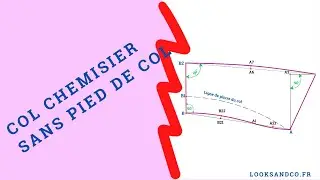Col chemisier sans pied de col