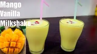 Mango delight with vanilla ice cream | easy summer drink MANGO milkshake |