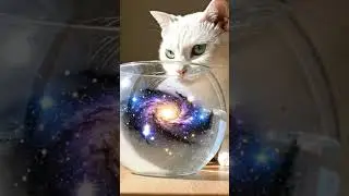 Found a universe in my kitchen。 #aiart  #magicalrealism  #catlovers   #galaxy  #surreal  #dreamcore