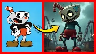 Cuphead as Giant Zombies 🧟&zwj;♂️🎩 | Twisted Toon Transformations! 💀🎨