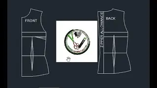 AutoCad Fashion and Design Pattern drafting for beginners. Sewing Drawing Pattern Using AutoCAD.