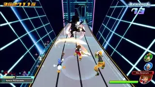 Kingdom Hearts Melody of Memory PS4: Space Paranoids (Sora, Donald & Goofy) Gameplay
