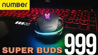 Number Super Buds 999 40dB ANC Gaming TWS Earbuds | 4 Mic ENC |  35ms Low Latency | dual pair !