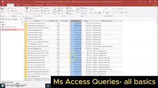 MS Access  All you need to know about QUERIES- wildcards, relational operators and calculated fields
