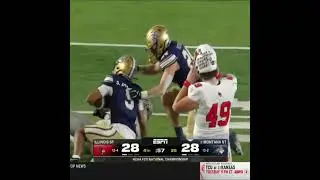 CHAOS IN THE FCS NATTY 🚨MONTANA STATE BLOCKS ILLINOIS STATE&rsquo;S FIELD GOAL ATTEMPT WITH A MINUTE LEFT.