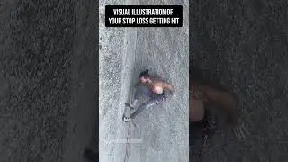 Visual illustration of a stop loss at work #Shorts #Trading