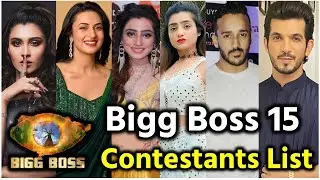 Bigg Boss 15 Contestants List 2021 With Photo | Bigg Boss 15 Update
