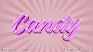 How to make Sweet candy text - Tutorial - Photoshop