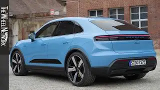 2025 Porsche Macan | Frozen Blue Metallic | Driving, Interior, Exterior [4K]