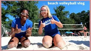 BEACH VOLLEYBALL VLOG: aka indoor players trying to play beach volleyball | Jacoby Sims