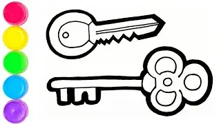 How To Draw A Key Easy Step By Step Drawing Video For Kids. Draw Keys Easy Step By Step.
