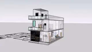 Sketchup Complete House Model | Full Detailed Tutorial Coming Soon | #sketchup
